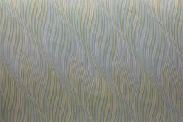 Bridget Riley (British 1931-): Untitled [Blue] (Schubert 25)