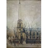 After Laurence Stephen Lowry R.A. (British 1887-1976): 'St Luke's Church'