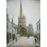 After Laurence Stephen Lowry R.A. (British 1887-1976): 'Burford Church'