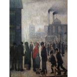 After Laurence Stephen Lowry R.A. (British 1887-1976): 'Salford Street Scene'