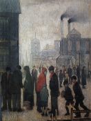 After Laurence Stephen Lowry R.A. (British 1887-1976): 'Salford Street Scene'