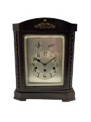 Early 20th century German Westminster chiming mantle clock in a ebonised finished wooden case