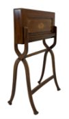 Edwardian mahogany campaign folding desk