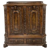 19th century walnut cupboard