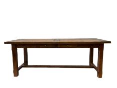 20th century oak dining table