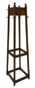 20th century oak hat and coat stand