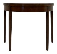 20th century mahogany card table