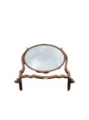 Mahogany swing mirror by Townsend cabinet makers