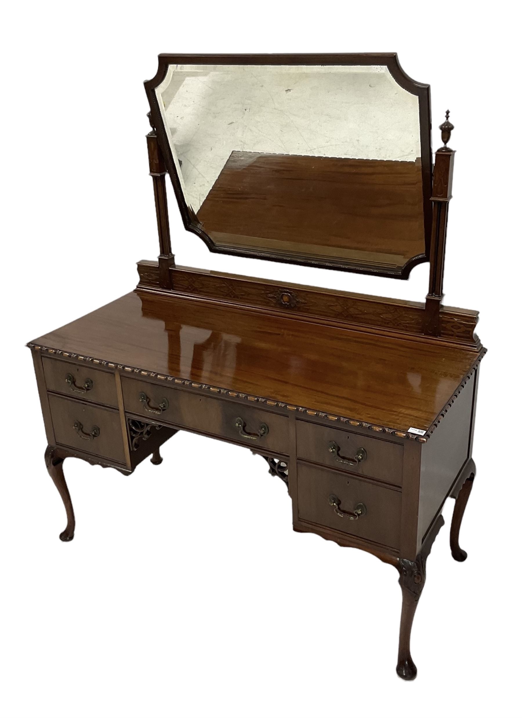 20th century mahogany dressing table