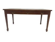 20th century mahogany writing library table