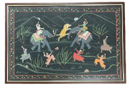 Indian Mughal School (early 20th century): Tiger Hunt