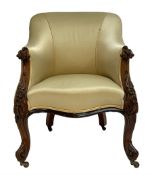 Victorian rosewood armchair