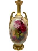 Early 20th century Royal Worcester vase by Harry Martin