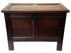 18th century oak coffer