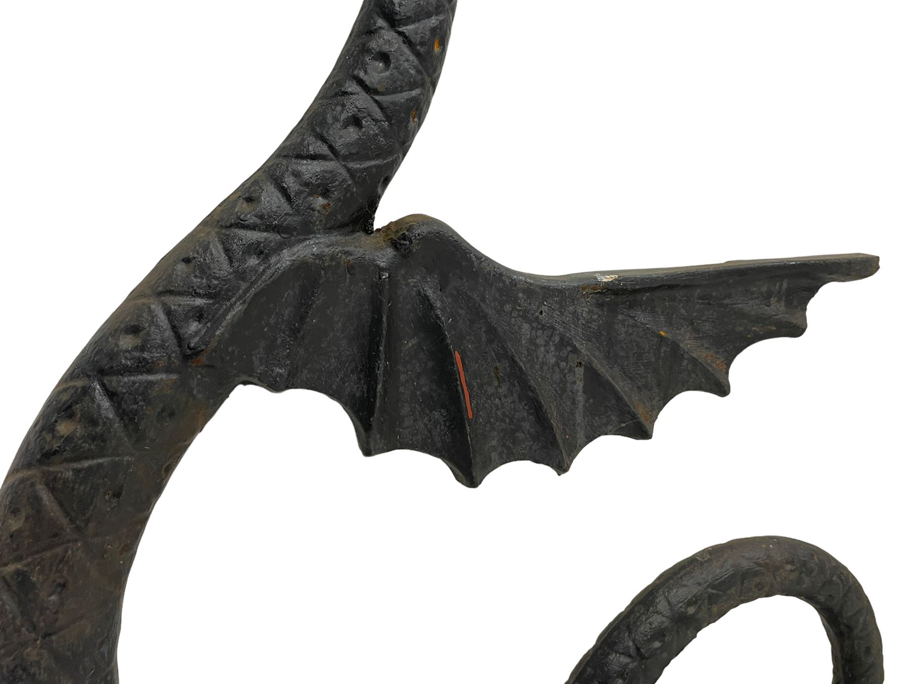 Cast iron bench ends in the form of winged dragons - Image 6 of 6