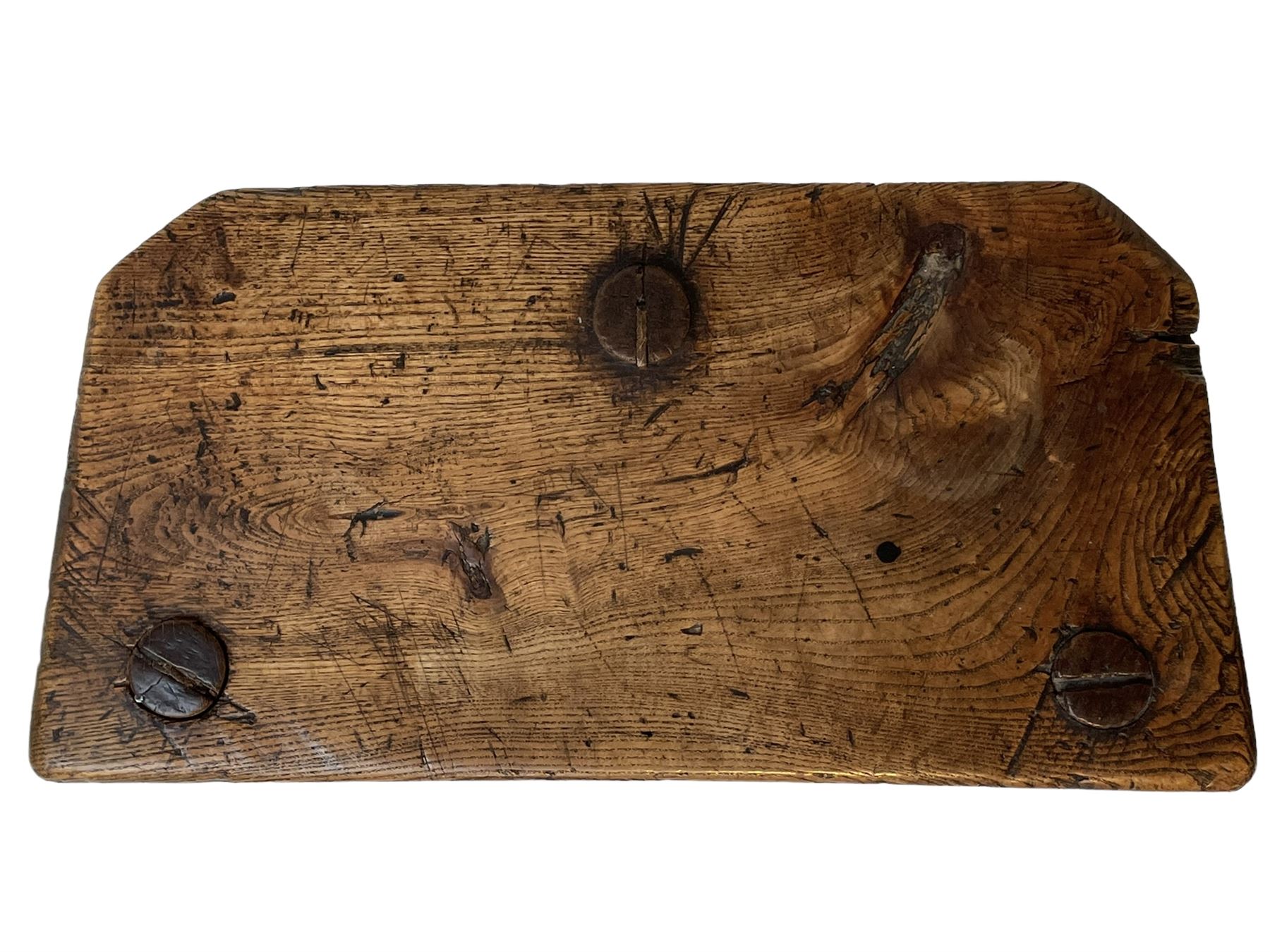 Early 19th century three-legged milking stool - Image 6 of 6