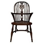 Elm child's Windsor armchair