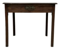 George III mahogany lowboy