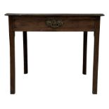 George III mahogany lowboy