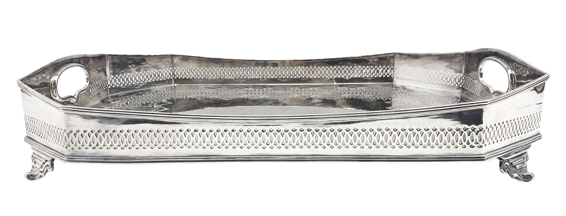 Early 20th century silver-plated tea tray by James Deakin & Sons - Image 2 of 8