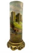 Royal Worcester vase decorated by Harry Ayrton