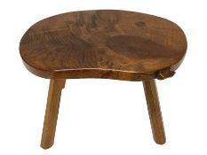 Beaverman - oak four-legged stool or occasional table