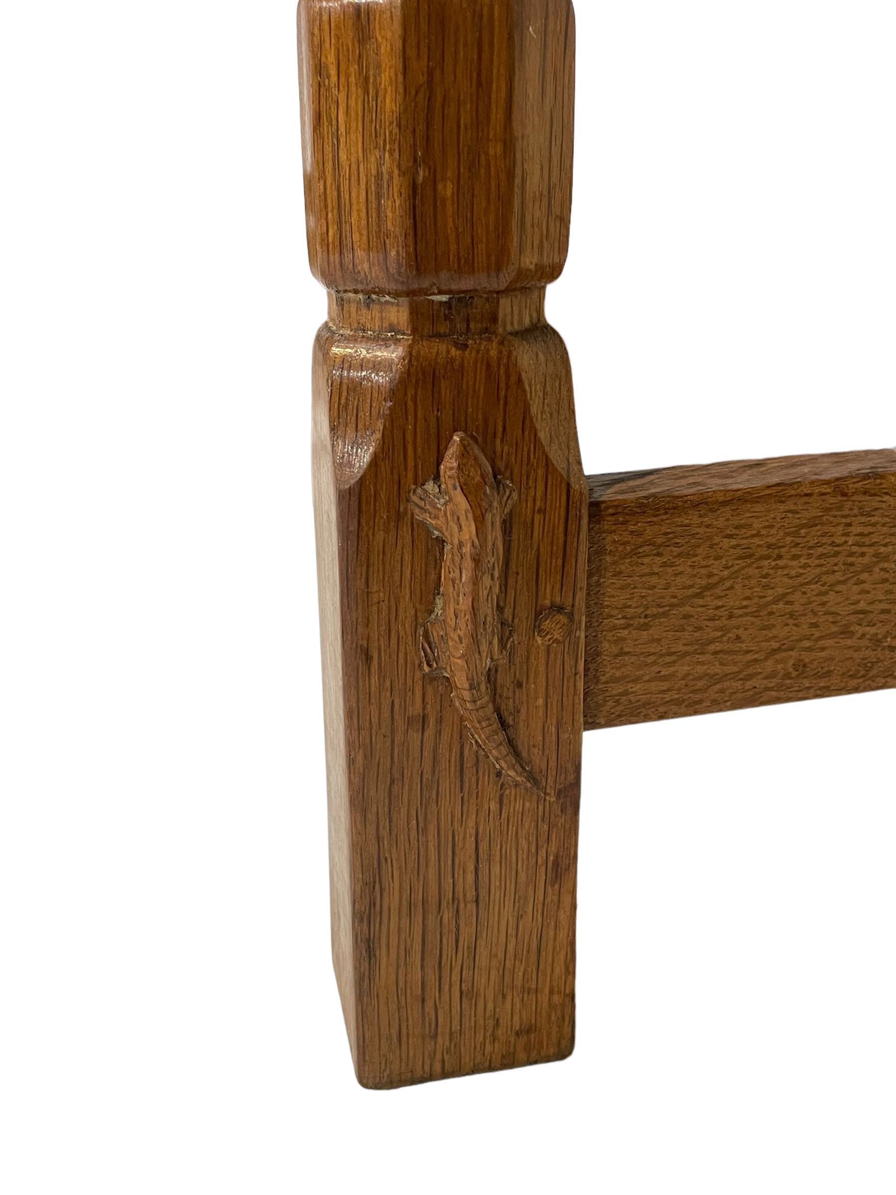 Lizardman - set six oak dining chairs - Image 6 of 13