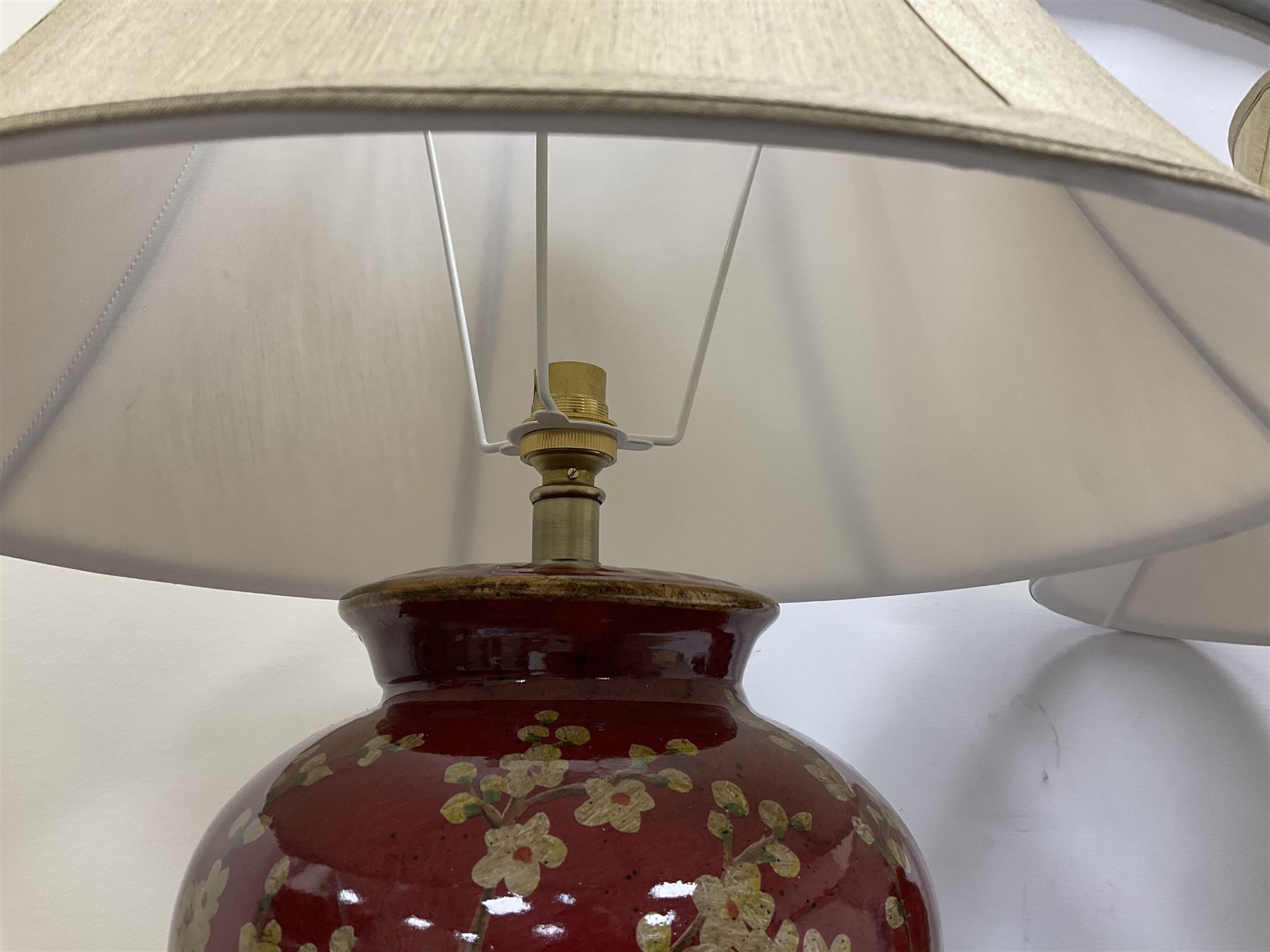 Pair of large table lamps of tapering form - Image 4 of 7