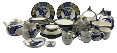 Royal Copenhagen Blue Pheasant pattern dinner and tea service for six