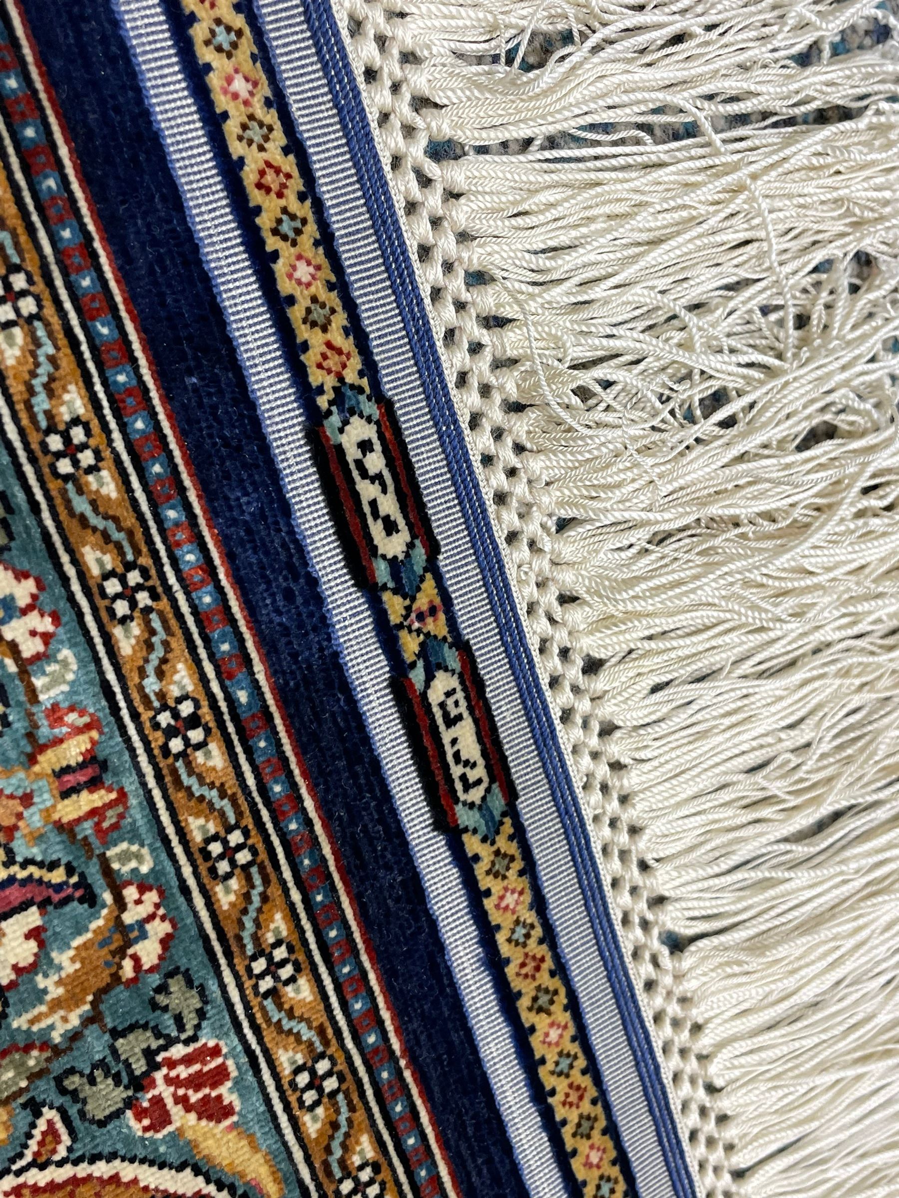 Fine silk Persian mat - Image 7 of 7