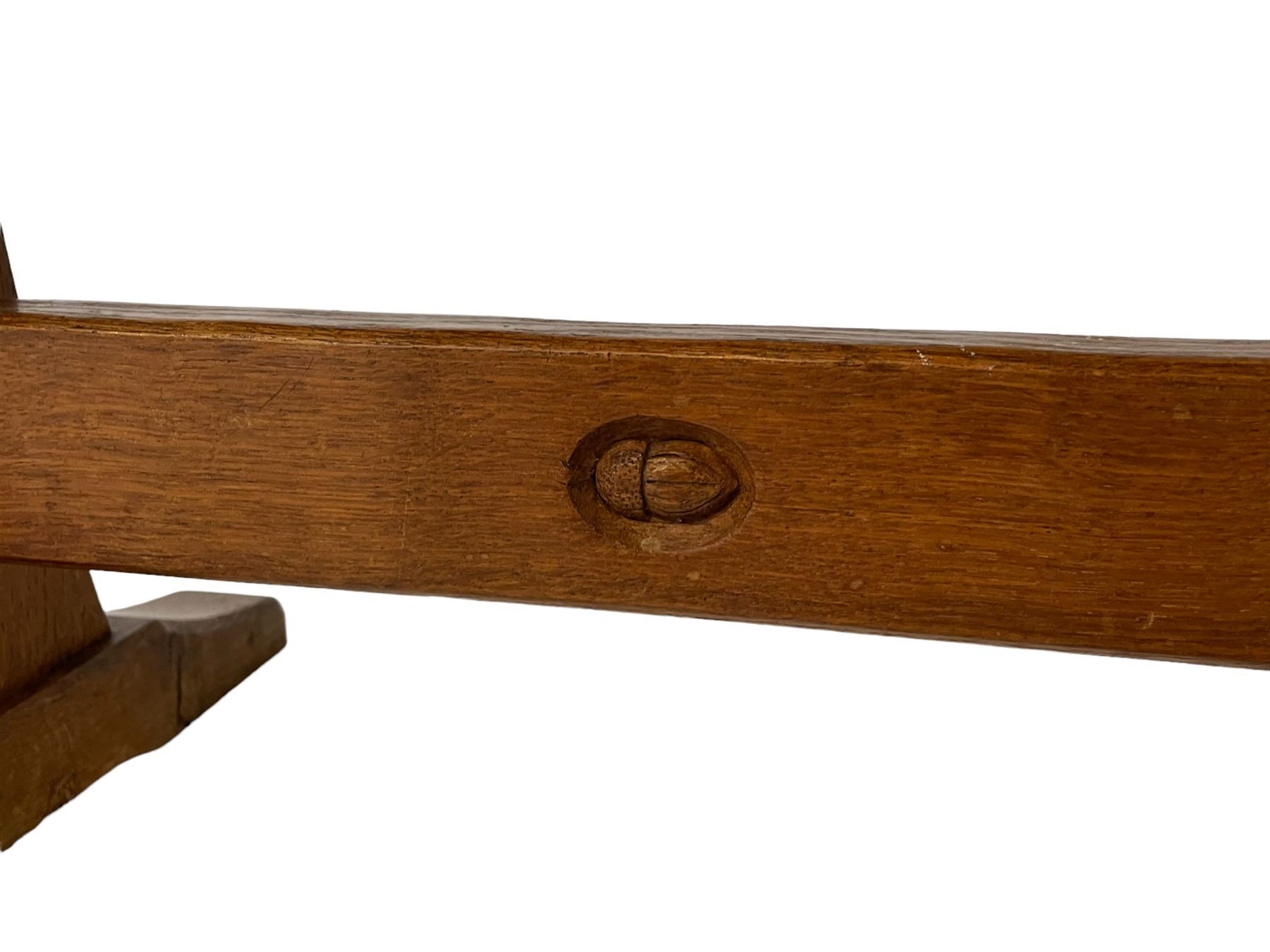 Acornman - rectangular adzed oak coffee table - Image 4 of 8