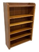 Mouseman - oak open bookcase