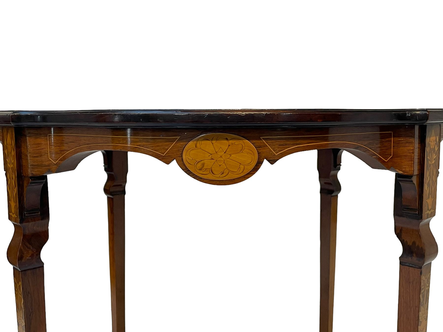 Edwardian rosewood centre table - Image 6 of 10