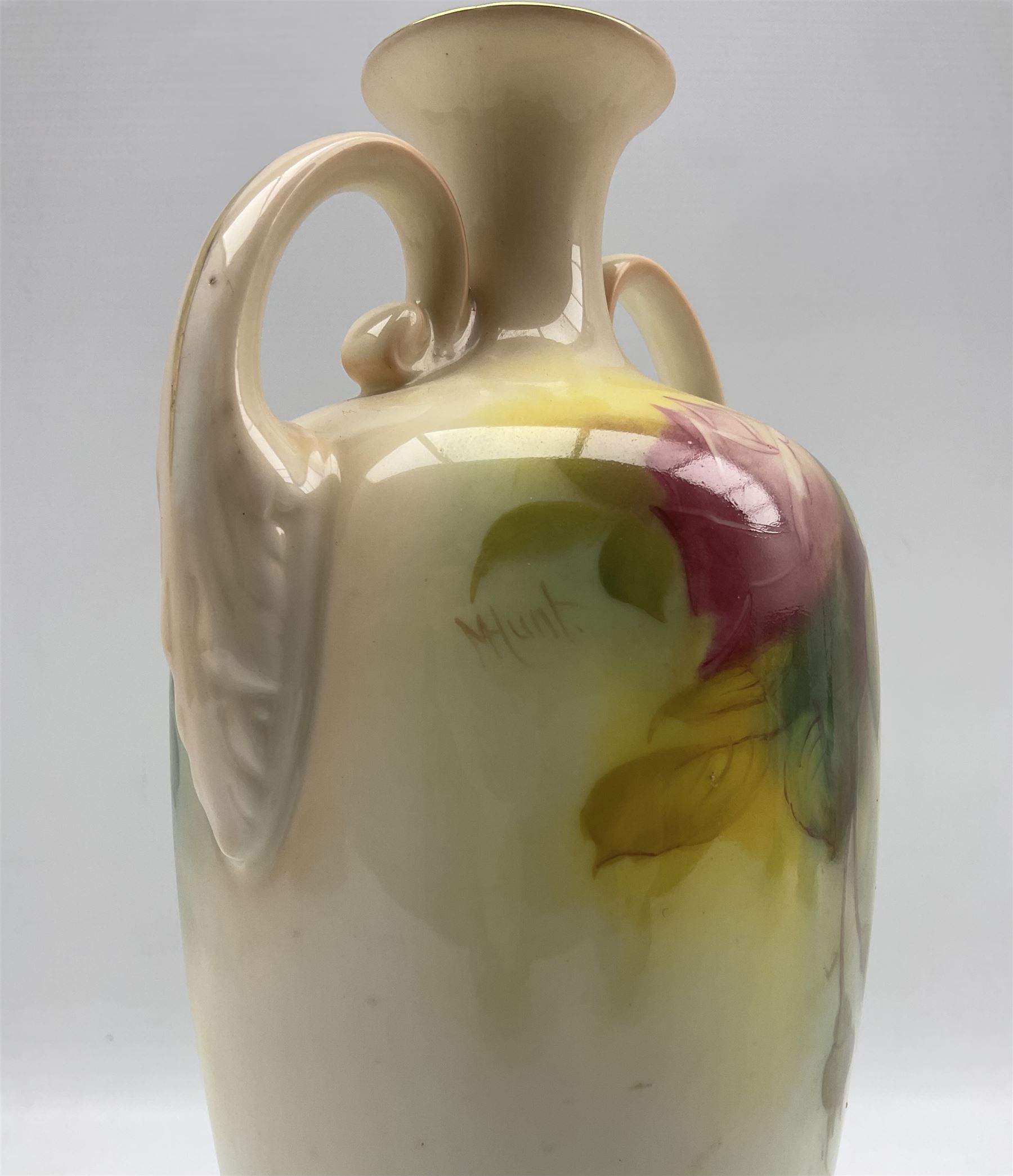 Mid 20th century Royal Worcester vase by Mildred Hunt - Image 3 of 6