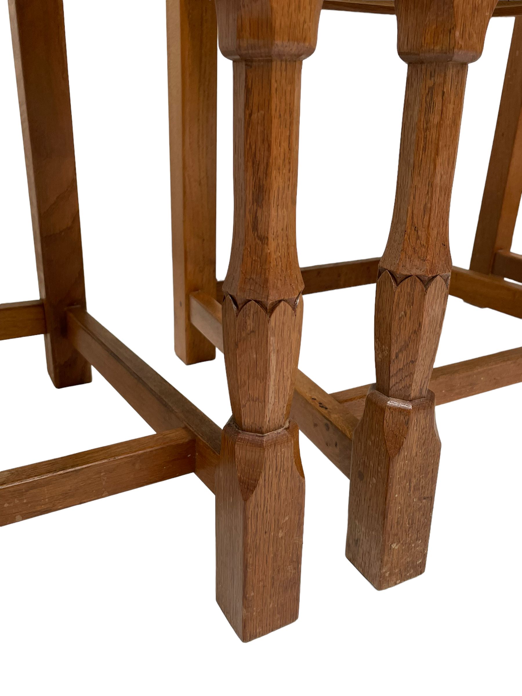 Wrenman - set four oak dining chairs - Image 7 of 10