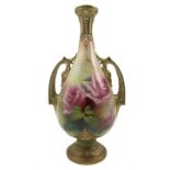 Early 20th century Royal Worcester vase by William Jarman