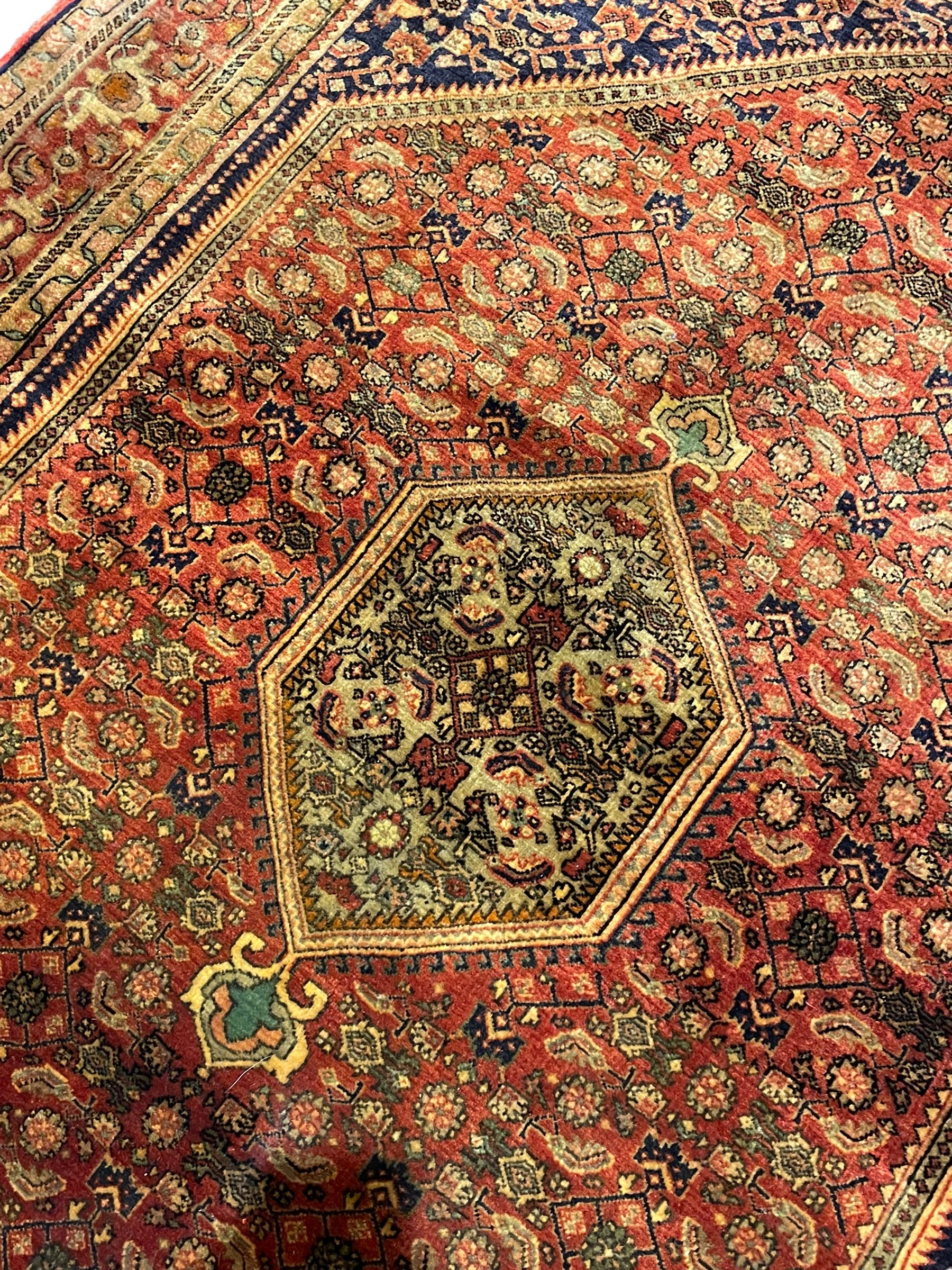 Persian Herati red ground rug - Image 3 of 5