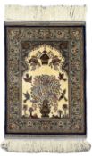 Fine silk Persian mat
