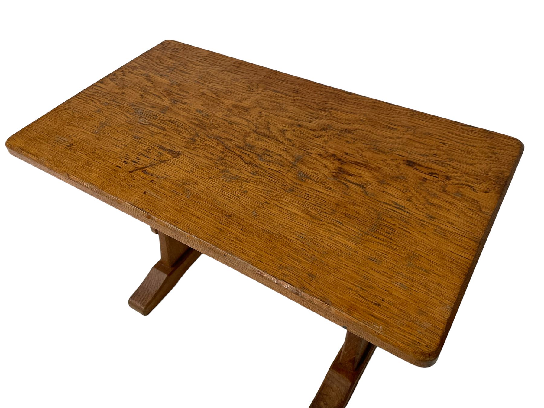 Acornman - rectangular adzed oak coffee table - Image 8 of 8