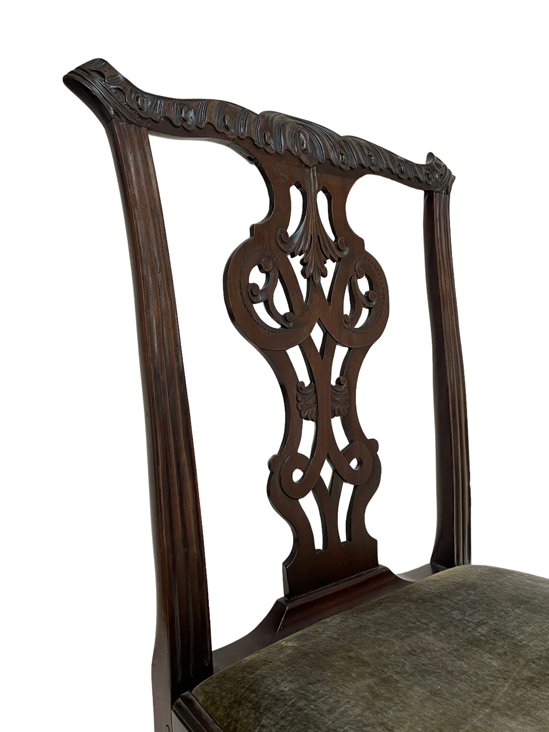 George III mahogany chair - Image 6 of 7