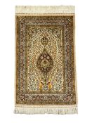 Fine silk Persian Hereke rug