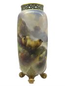 Early 20th century Royal Worcester vase decorated by Harry Davis