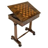 Regency rosewood games table
