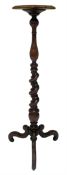 Walnut torch�re