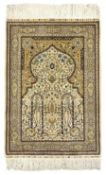 Fine silk Persian Hereke rug