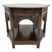 17th century oak centre table