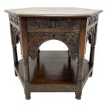 17th century oak centre table