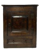 18th century oak wall hanging cupboard