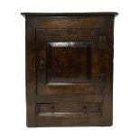 18th century oak wall hanging cupboard