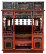 Late 19th/early 20th century Chinese hardwood opium or canopy bed